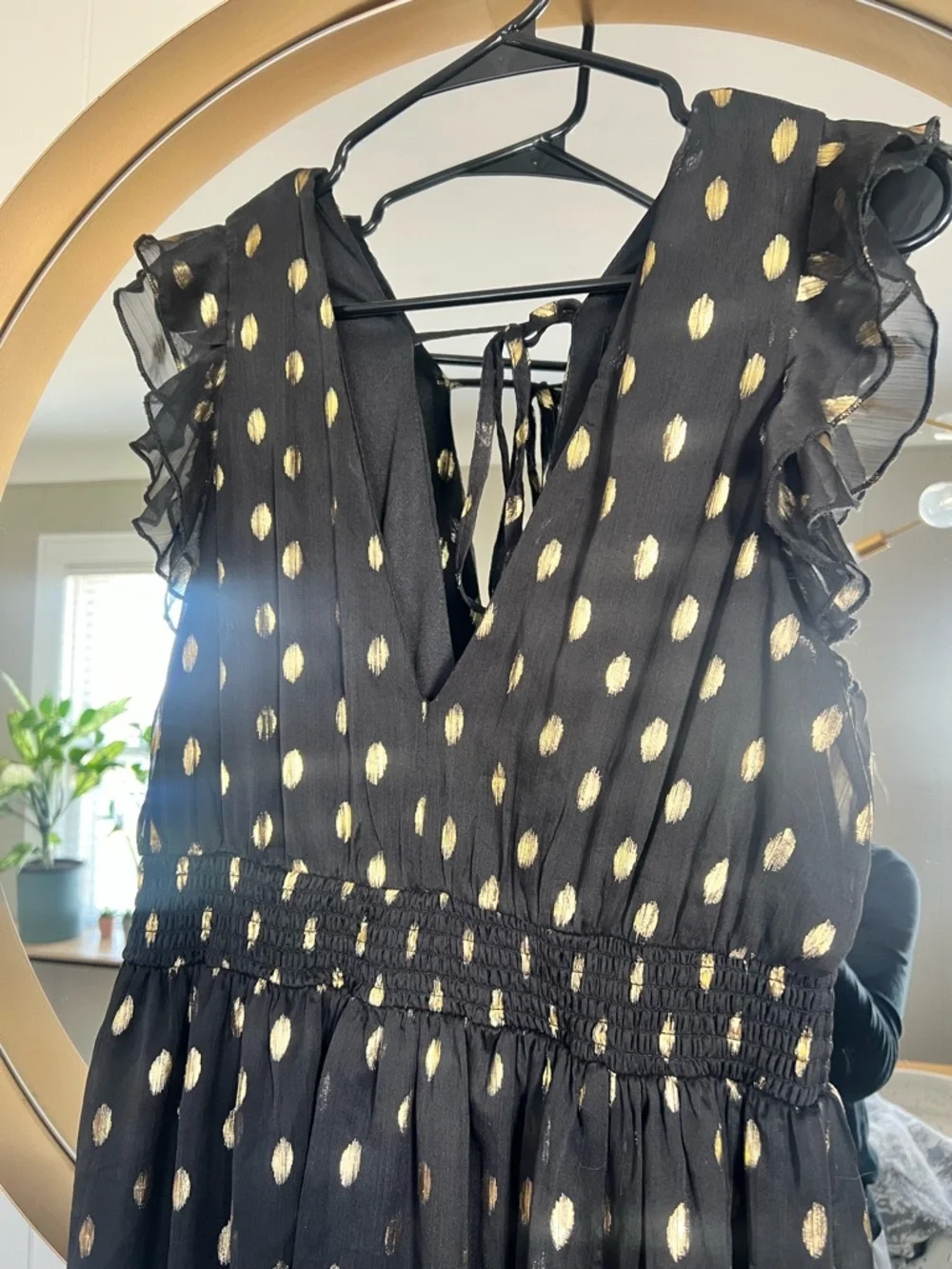 Lulus Black and Gold Dress - Picture 6 of 10